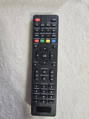Universal Black TV Remote - Multi-Brand Replacement